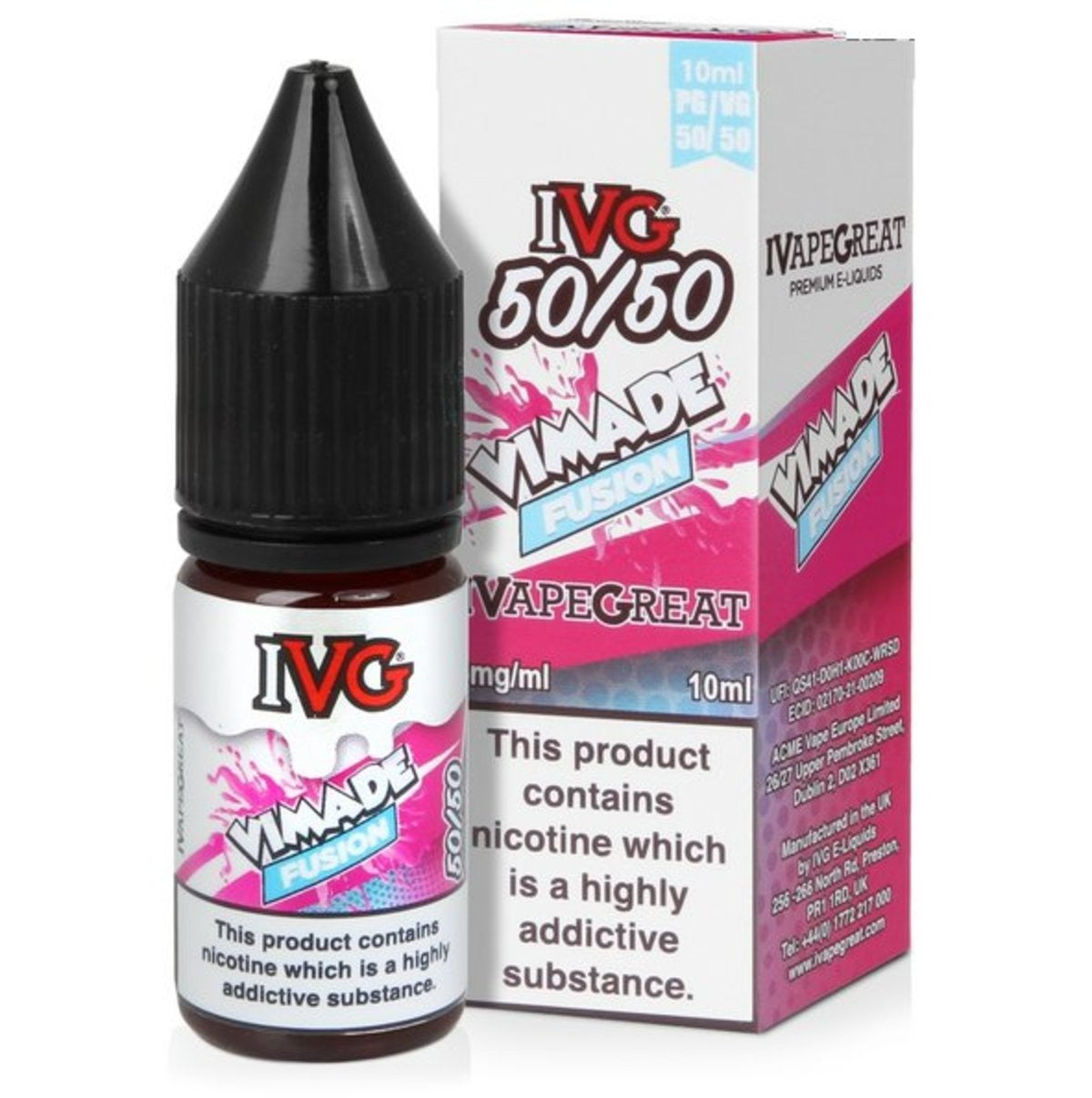 Ivg Salt 18mg 50/50 vimade fusion